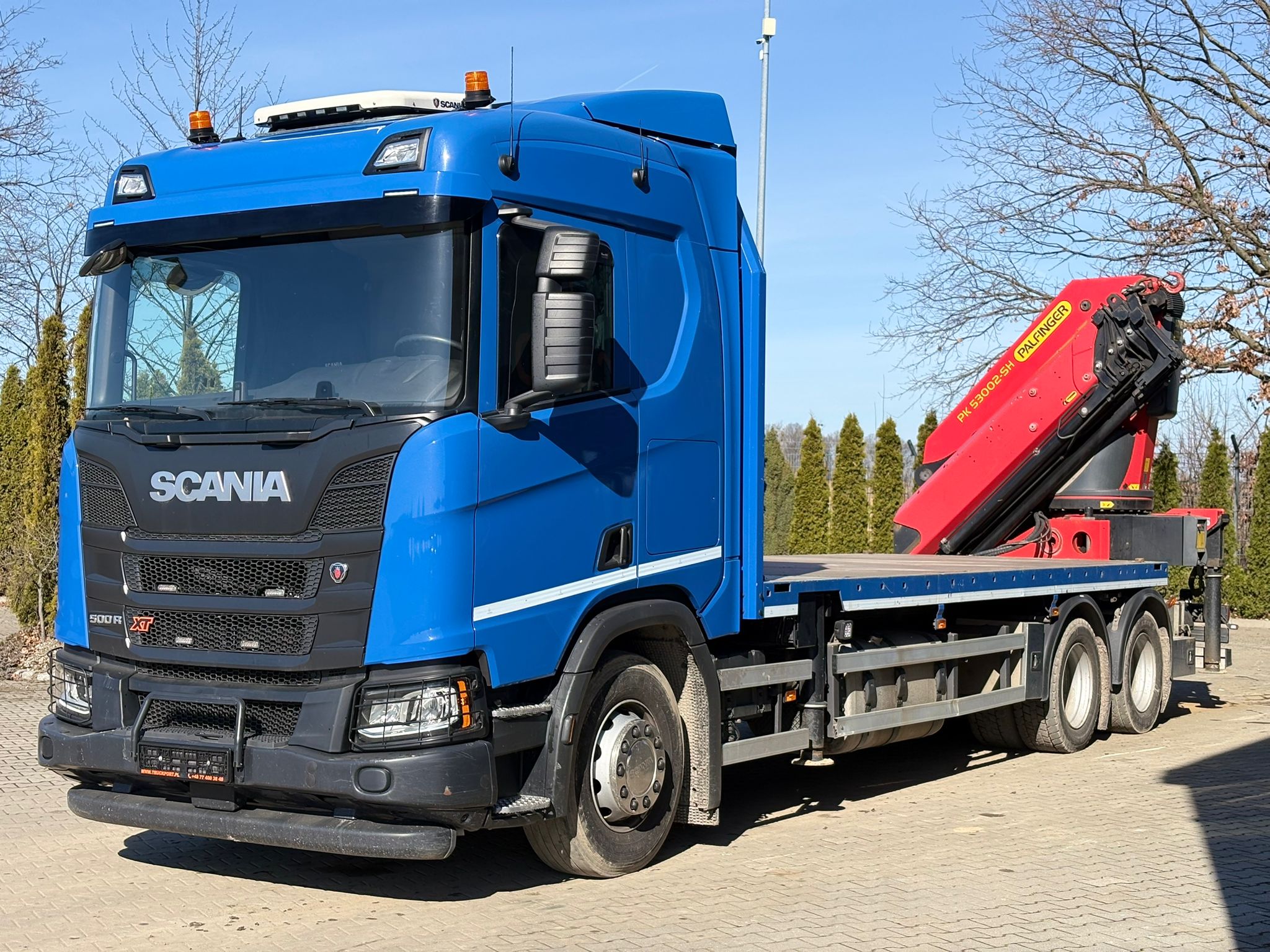 SCANIA 500R XT 6x4|PLATFORMA Z HDS PK53002 SH + PRZYCZEPA